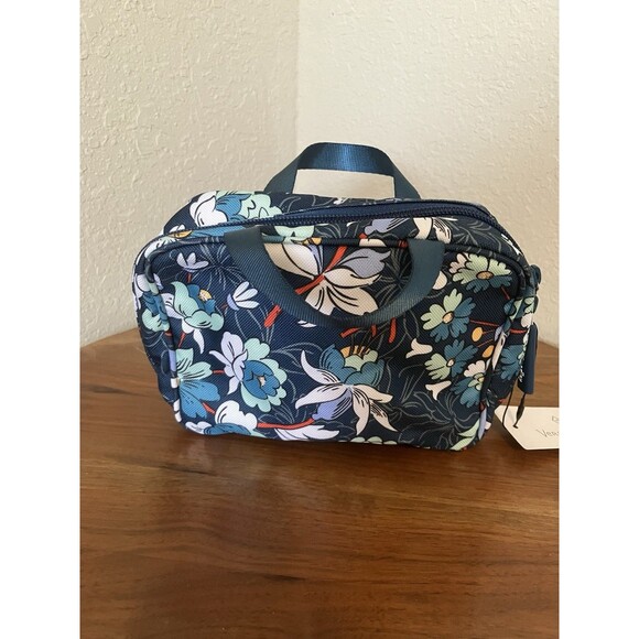 Vera Bradley Lighten Up Mini Zip Around Cosmetic Bag Floral Bursts New - Picture 2 of 5
